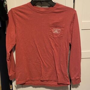 Southern Tide Kids Long Sleeve Tee in Brick Red